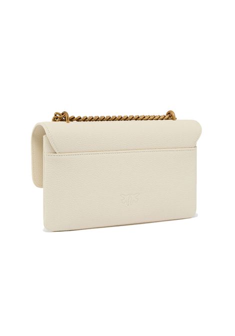 Borsa Pinko Love One soft mini bianca oro tracolla piccola love birds PINKO | Borse | 104528 A29QZ14Q